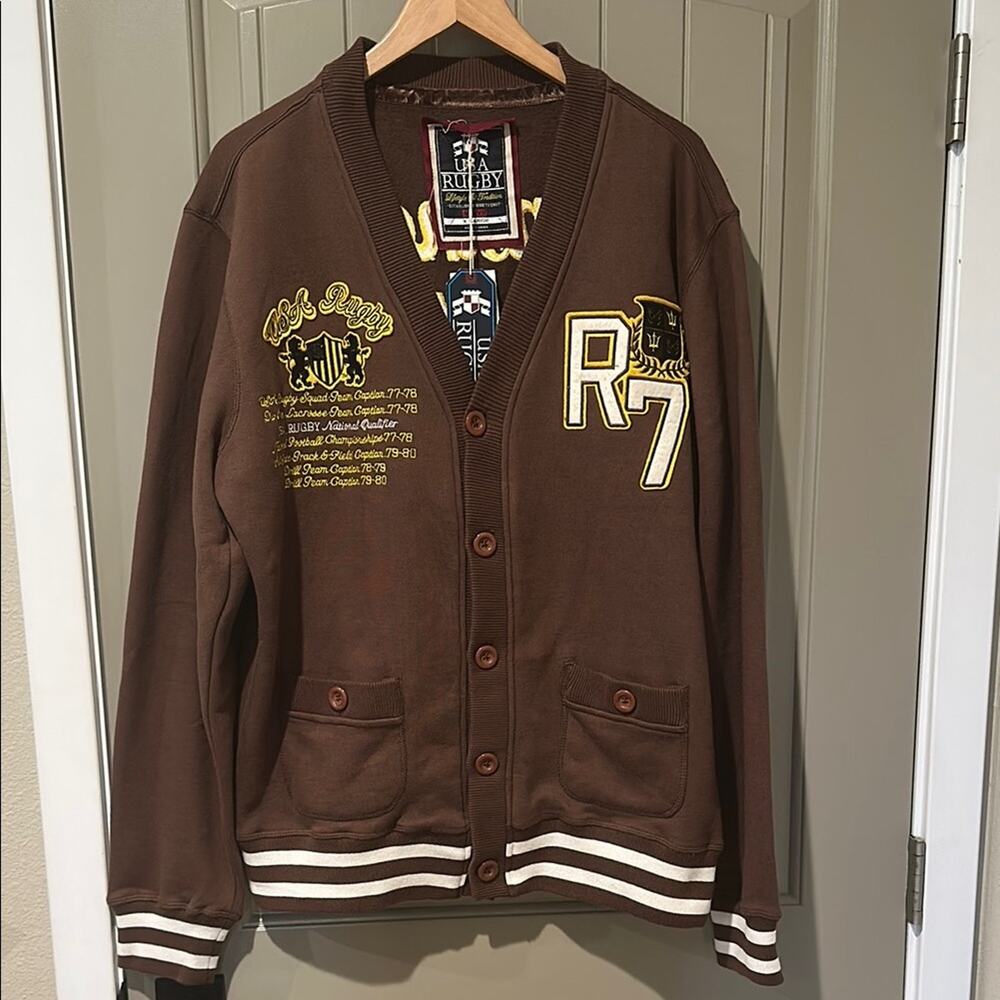USA RUGBY Varsity Jacket XL